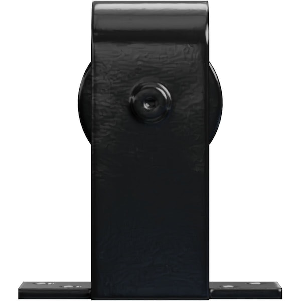 Ekena Millwork Premium J-Top Mount Roller Hanger w/ Bolts for Barn Door for 1 3/8" to 2 1/4" Doors, Black GB60010RBL - main